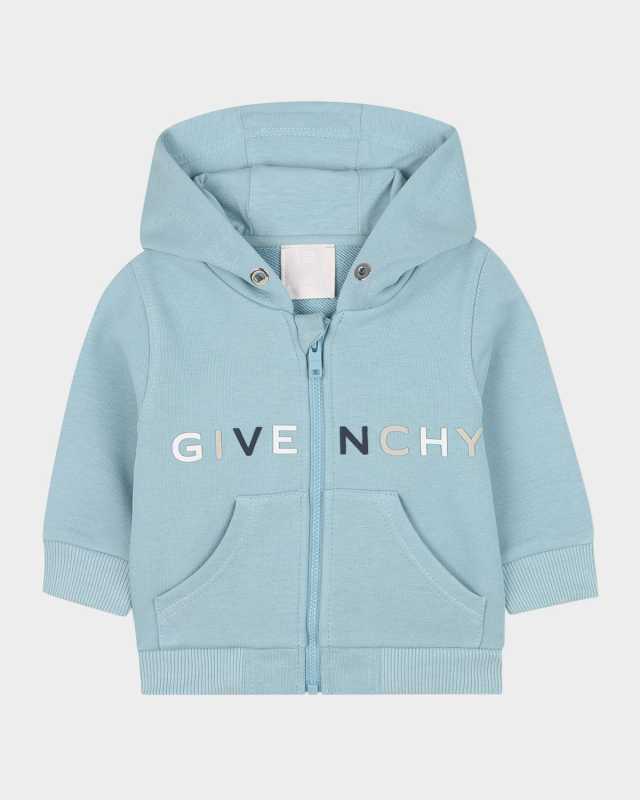 Boy's Hooded Zip Logo-Print Jacket, Size 6M-3